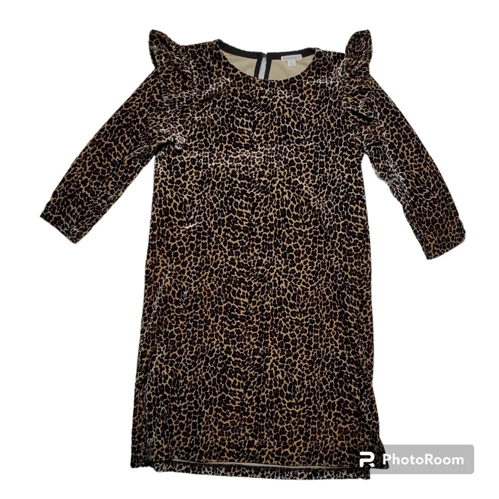 Crewcuts‎ Leopard Print Velvet Dress